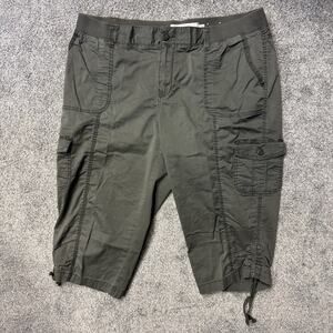 Sonoma Cargo Capri Pants Sz 16W Utility Skater Streetwear Military Y2K Techwear